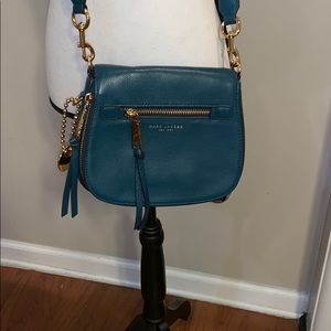 Marc Jacobs teal crossbody bag